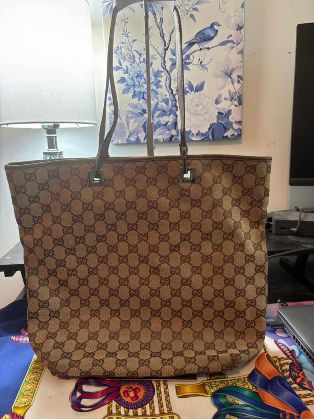 Authentic Vintage Gucci Eclipse GG Monogram Tote Bag - GUC